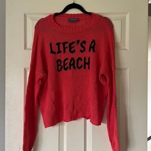 Xl wooden ships life’s a beach knit sweater